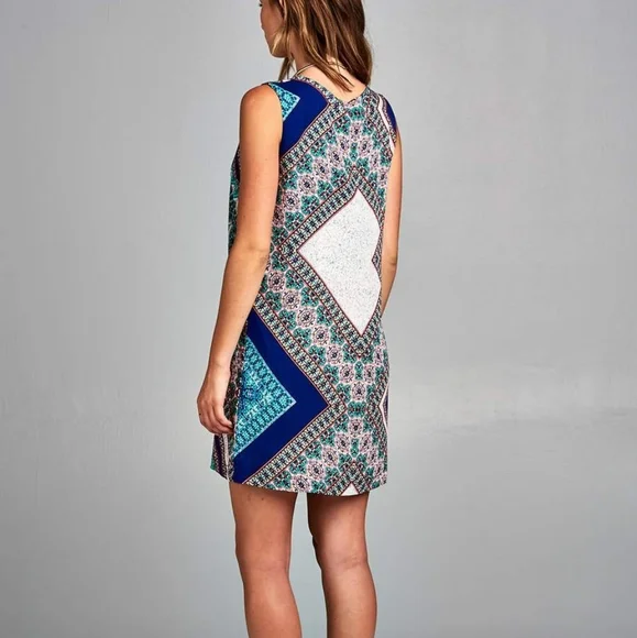RENEE C Makayla Boho Print Shift Dress - Picture 5 of 13
